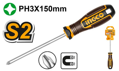 INGCO -  Phillips screwdriver 150MM/PH3 HSDPH3150