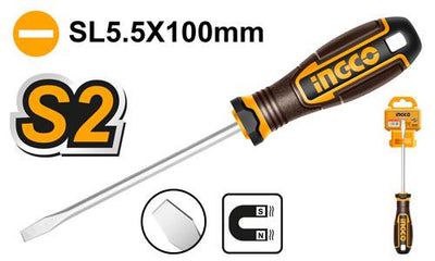 INGCO -  Slotted screwdriver Sl5.5/100MMM HSDSL5100