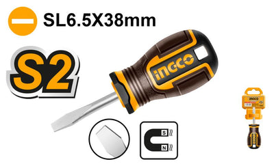 INGCO -  Slotted screwdriver SL6.5/38MM HSDSL6038