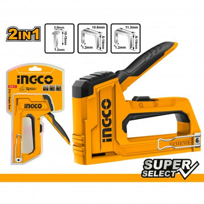 INGCO -  2 In 1 staple gun  HSG1406