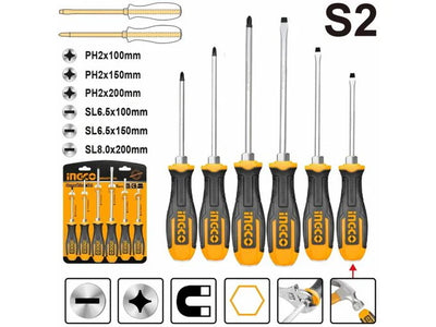 INGCO -  6 Pcs go-through screwdriver set  HSGT680608