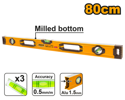 INGCO -  Spirit level 80cm HSL08080