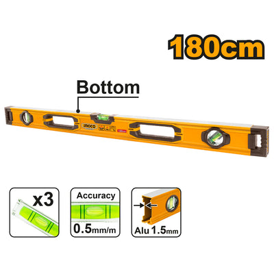INGCO -  Spirit level 180cm HSL08180