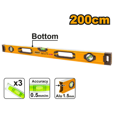 INGCO -  Spirit level 200cm HSL08200
