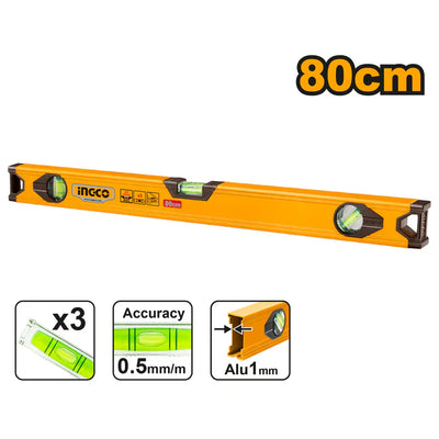 INGCO -  Spirit level 80cm HSL18080