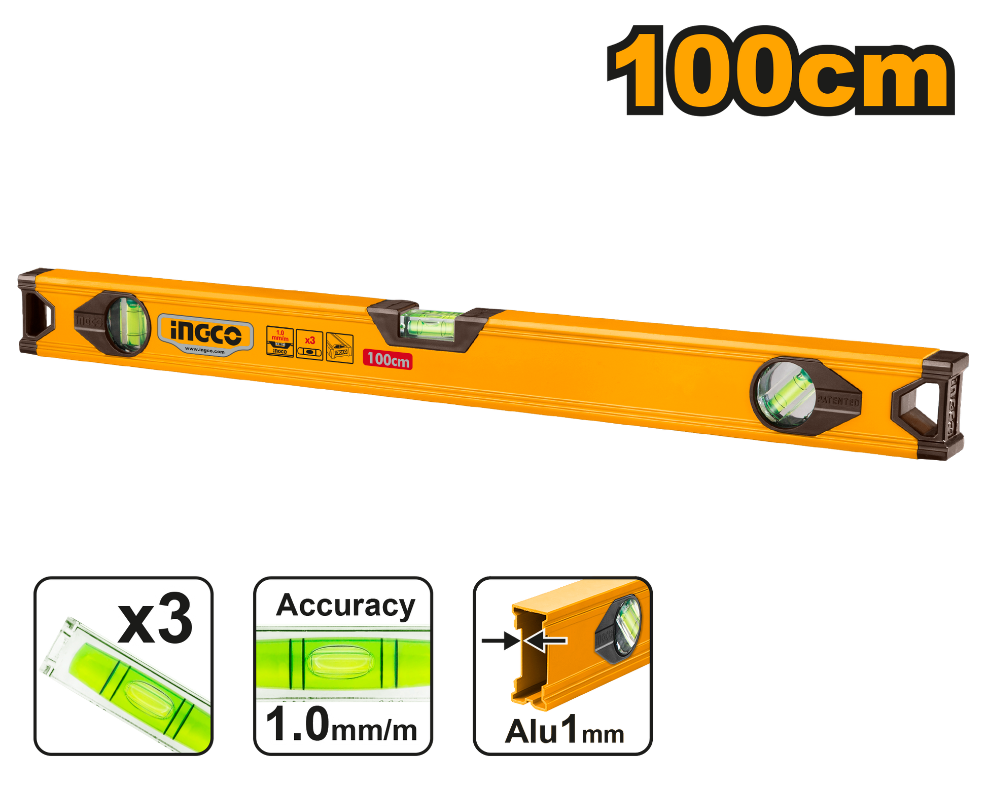 INGCO -  Spirit level 100cm HSL18100