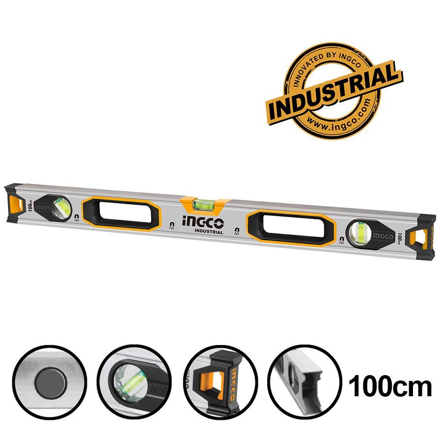 INGCO -  Spirit level with powerful magnets 100cm HSL38100M