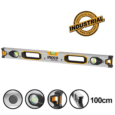 INGCO -  Spirit level with powerful magnets 100cm HSL38100M