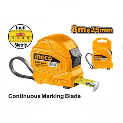INGCO -  Steel measuring tape 8*25mm HSMT26825