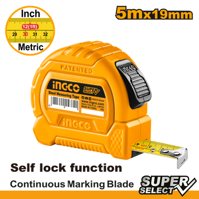 INGCO -  Steel measuring tape 5*19mm HSMT27519