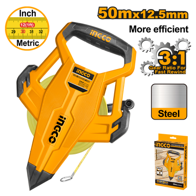 INGCO -  Steel measuring tape 50*12.5mm HSMT8550