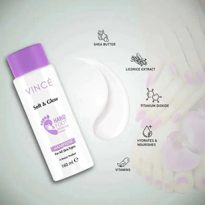 Vince - Soft & Glow (Hand & Foot Whitening Lotion) - 160 ML