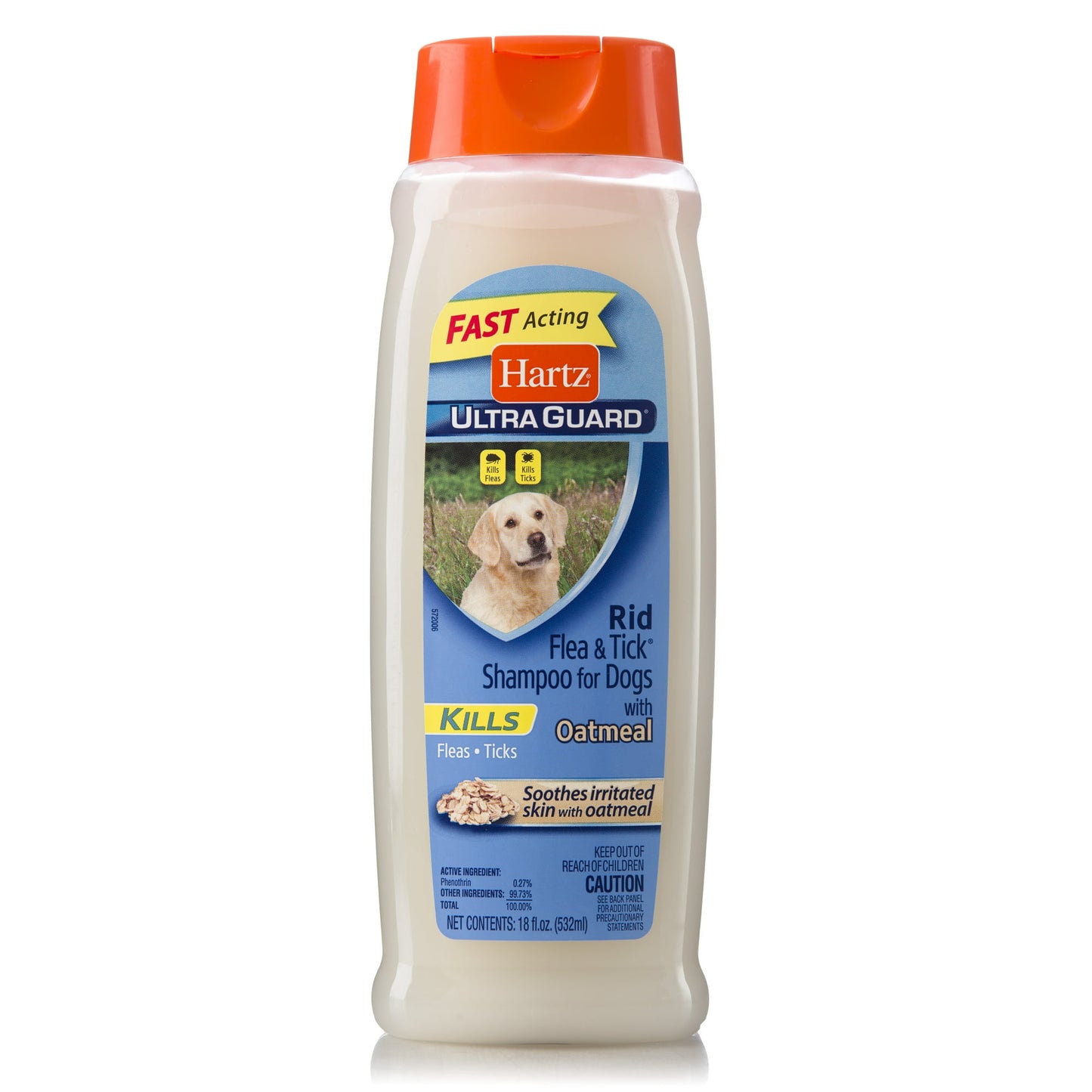 Hartz UltraGuard - Rid Flea and Tick Oatmeal Shampoo for Dogs - 18oz