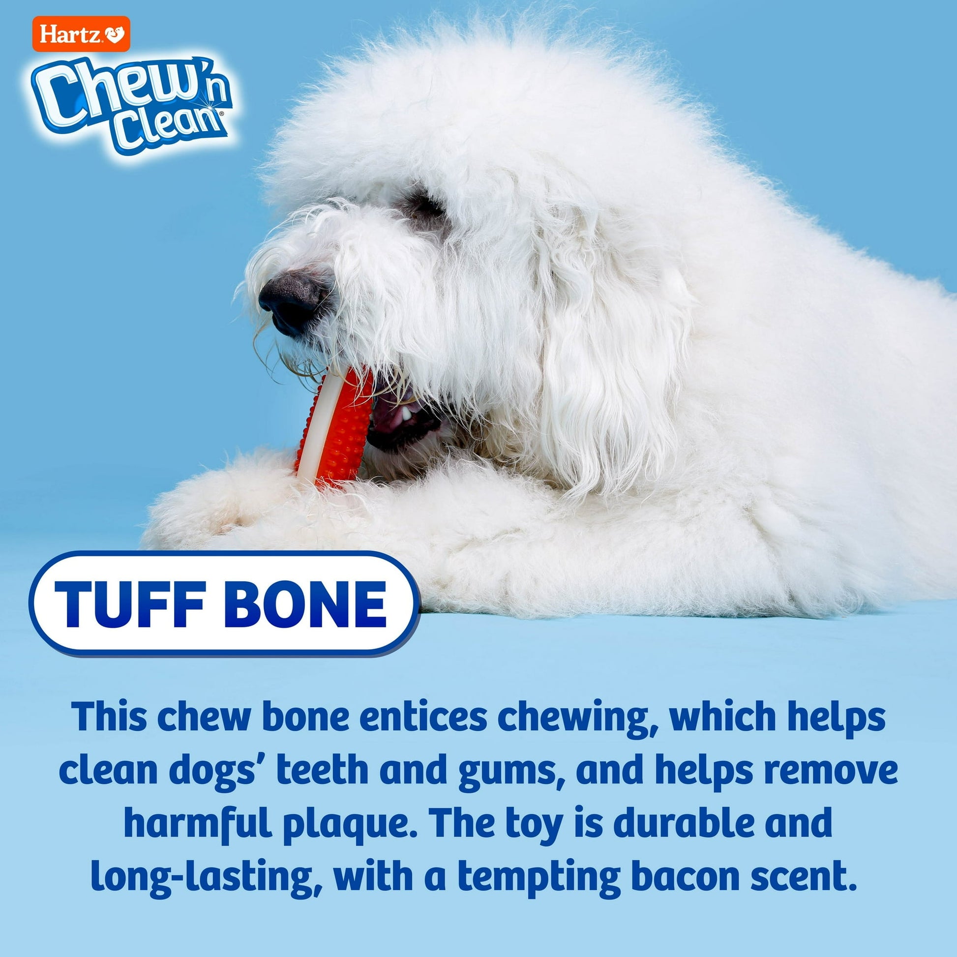 Hartz - Chew n Clean Tuff Bone - Extra Small Durable Scented Chew Toy