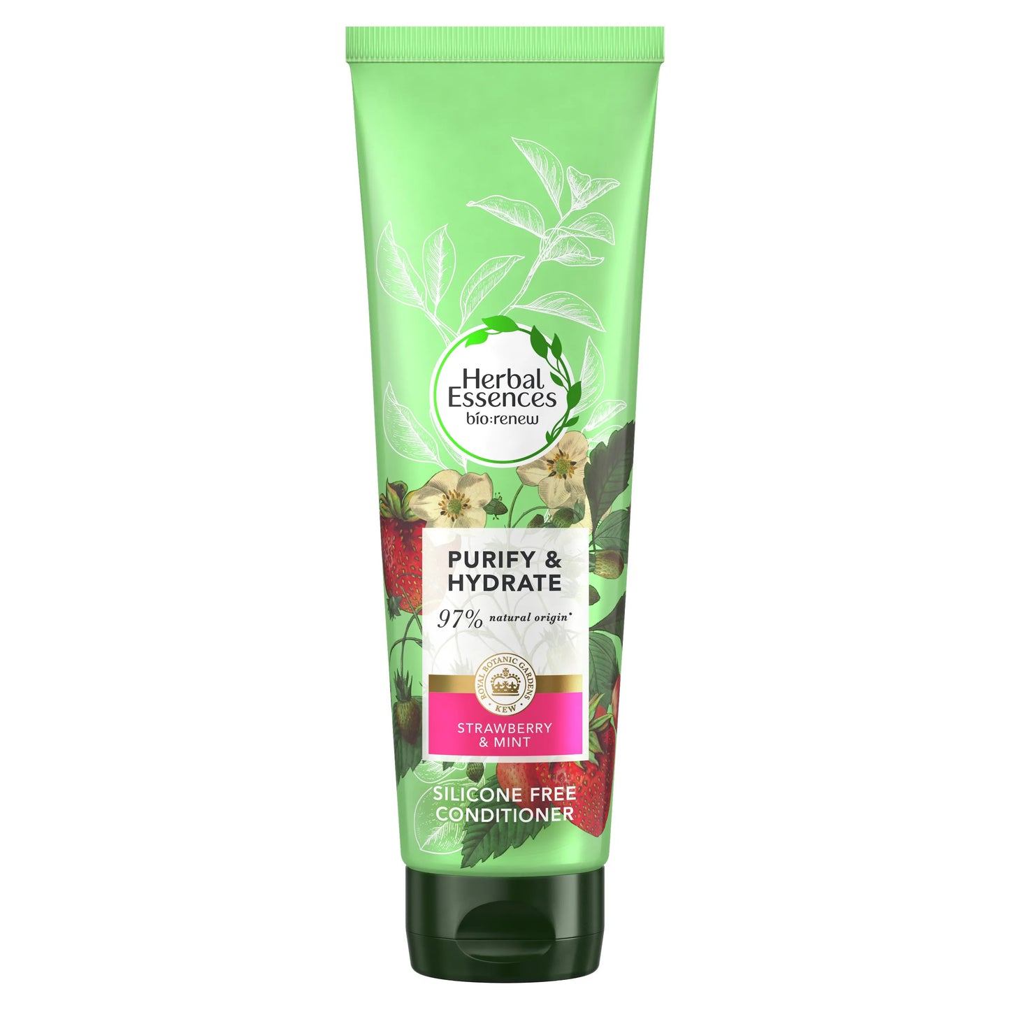 Herbal Essences - Strawberry & Mint - Purifying and Hydrating - Vegan Hair Conditioner - For Dry Hair - 275ml - Sulphate Free