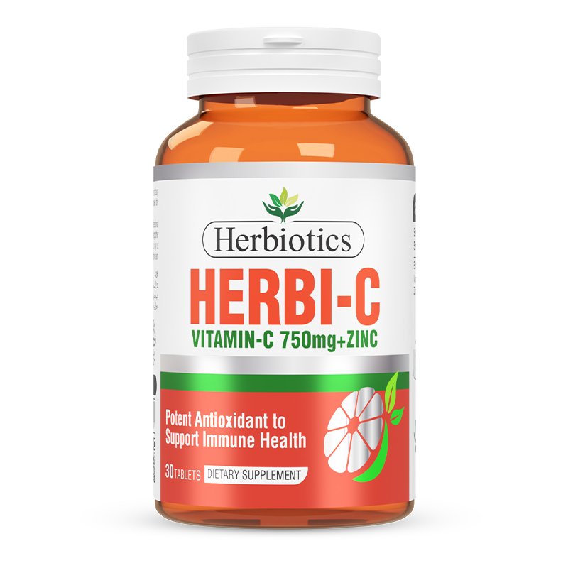 Herbiotics - Herbi-C - Supplement - Standard Pack - Vitamin C + Zinc