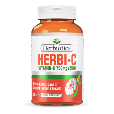Herbiotics - Herbi-C - Supplement - Standard Pack - Vitamin C + Zinc