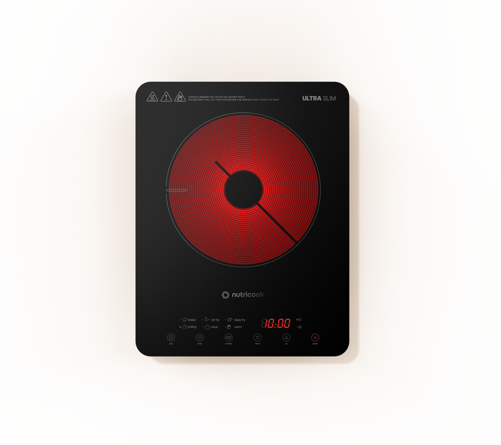 Nutricook - Essential - Infrared Cooker Black - NC-IFC150 - Efficient Heating - Black - 2 Years Warranty