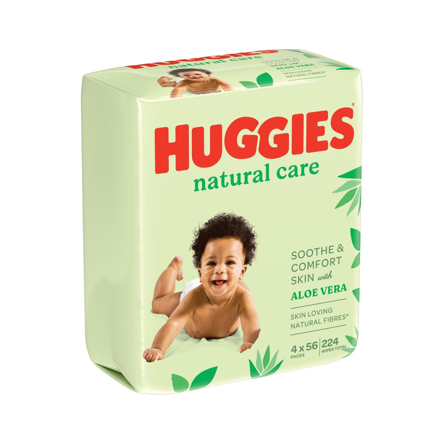Huggies Baby - Wet Cleansing Wipes - Natural Care - Quad Pack - 224ct