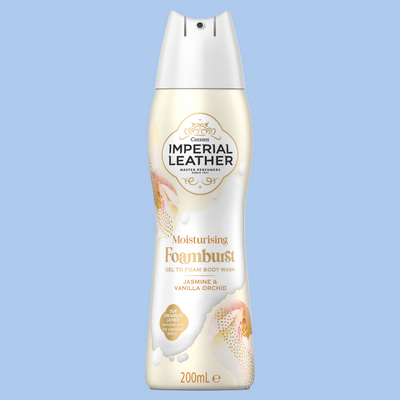 IMPERIAL LEATHER - Moisturising Foambrust - JASMINE & VANILLA ORCHID - ( 1X6 ) 200ml