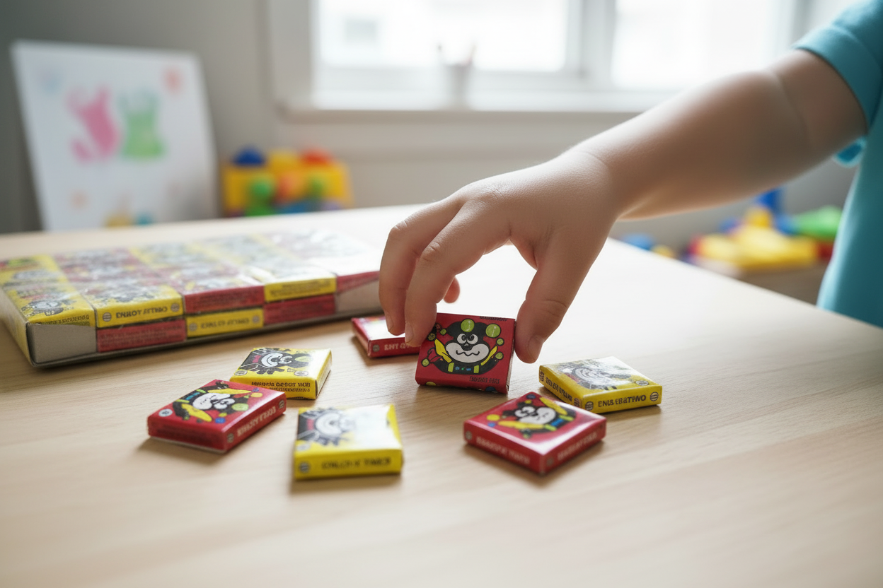 Marukawa - Tattoo Fusen - Strawberry Flavored Bubble Gums (60 Pieces) - 250 gm