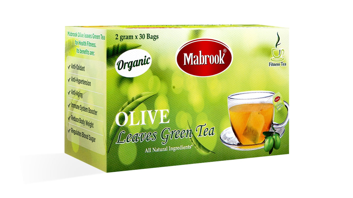 Mabrook Foods - Olive Green Tea - (2 gm x 30) - CTN (10 Boxes)