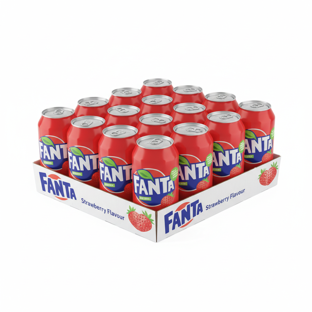 FANTA - STRAWBERRY FLAVOUR - 24 Pack Cans - 320ml