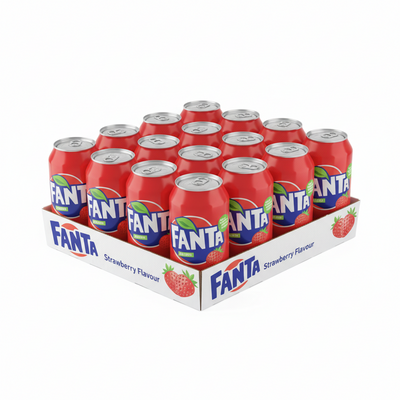 FANTA - STRAWBERRY FLAVOUR - 24 Pack Cans - 320ml