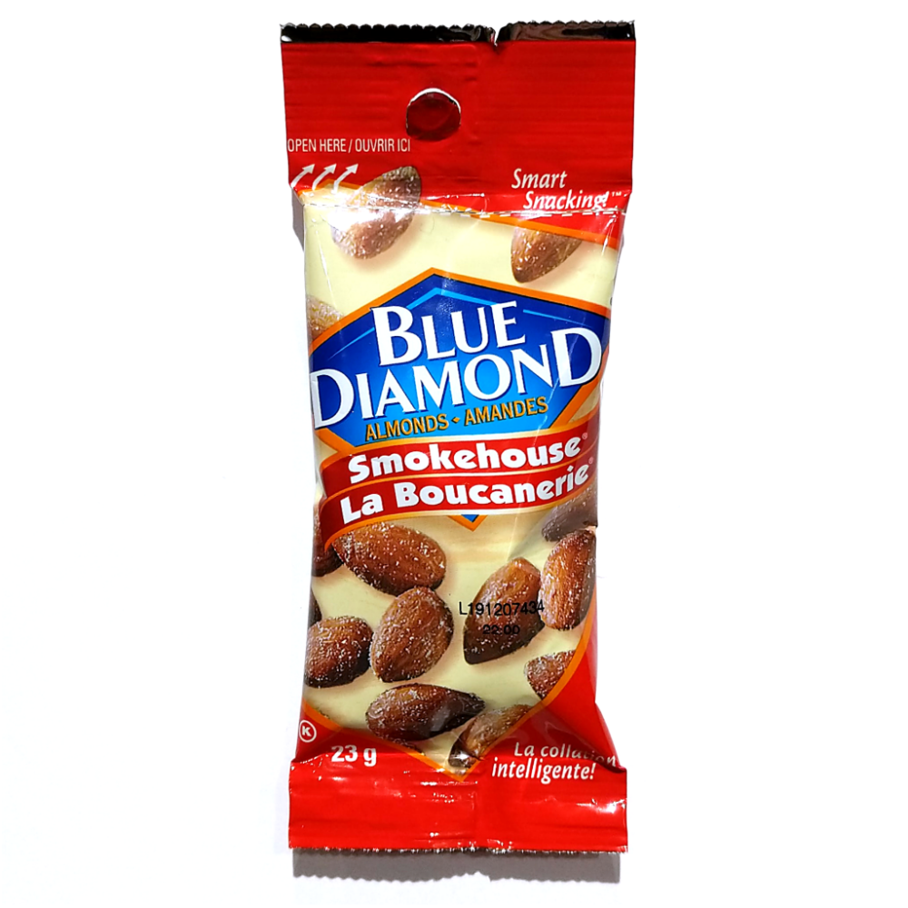 BLUE DIAMOND - ALMONDS - Smokehouse - 23 gm - Crtn / 24 Each