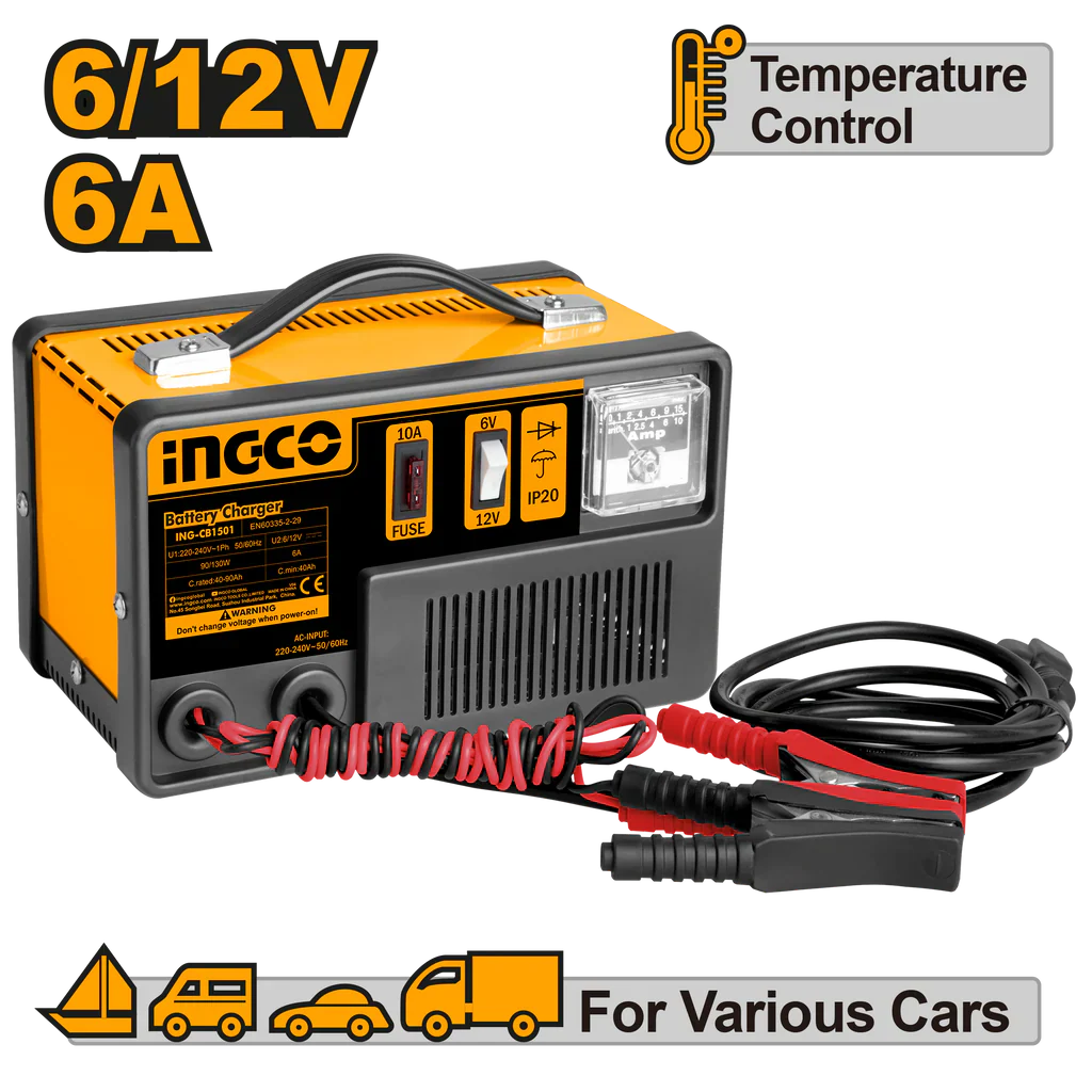 INGCO -  Battery charger 45820 ING-CB1501