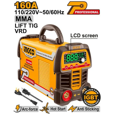 INGCO -  Inverter MMA welding machine 72v ING-MMA16069