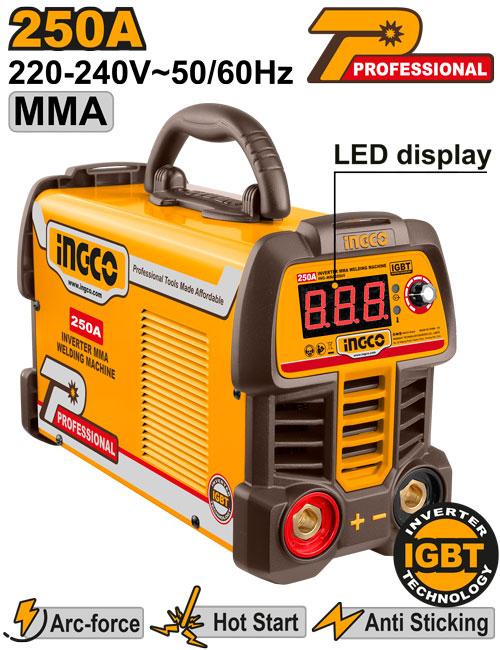 INGCO -  Inverter MMA welding machine 80v ING-MMA25069