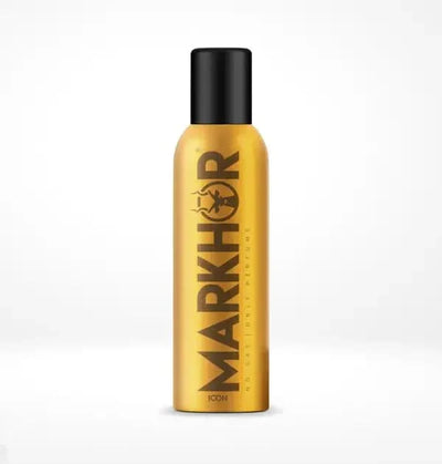 Markhor Body Spray Icon Golden (Non-gas) - 120ml Long Lasting Fragrance (Non-Gas) - Pack of 12 | Jodiabaazar.com