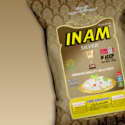 Inam Rice - Silver - Sella Rice - Double Steam - XL - 25 KG