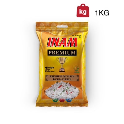 Inam Rice - Premium - Steamed - White Processed Rice - Basmati 1121 - XL - 1 KG Pack - Daily Rice