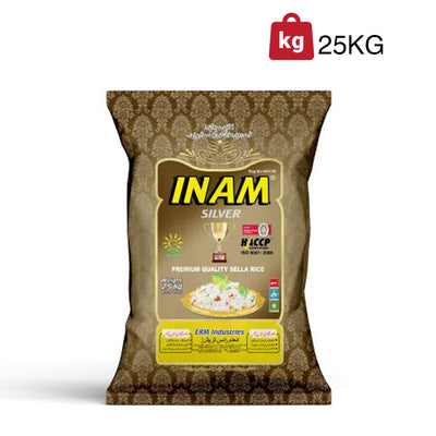 Inam Rice - Silver - Sella Rice - Double Steam - XL - 25 KG