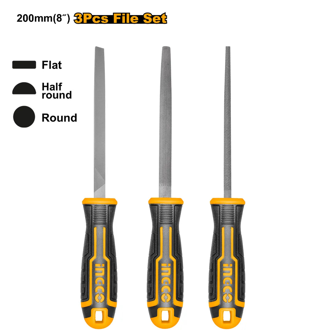 INGCO -  3 Pcs steel file set  HKTFS1308