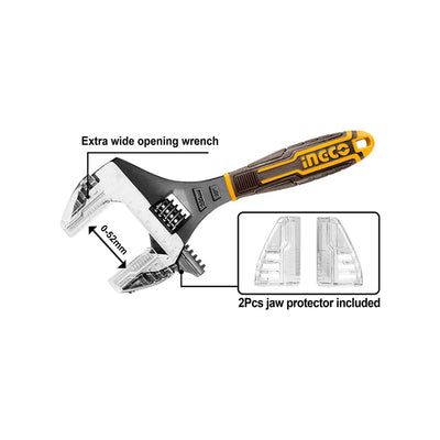 INGCO -  2 IN 1 adjustable wrench  HADWG0810