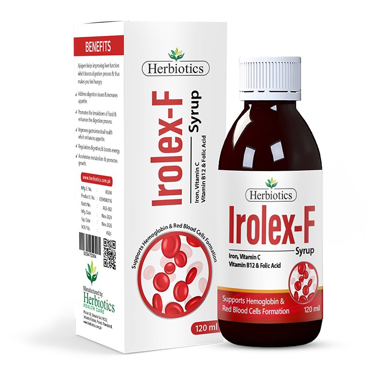 Herbiotics - IROLEX-F - Supplement - Standard Pack - Iron Deficiency