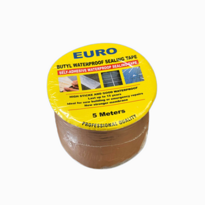 Euro - Butyl Water Proof Tape - 5M - ~4 Inches Width - Sealing Tape - Repair Tape - 1 Pc