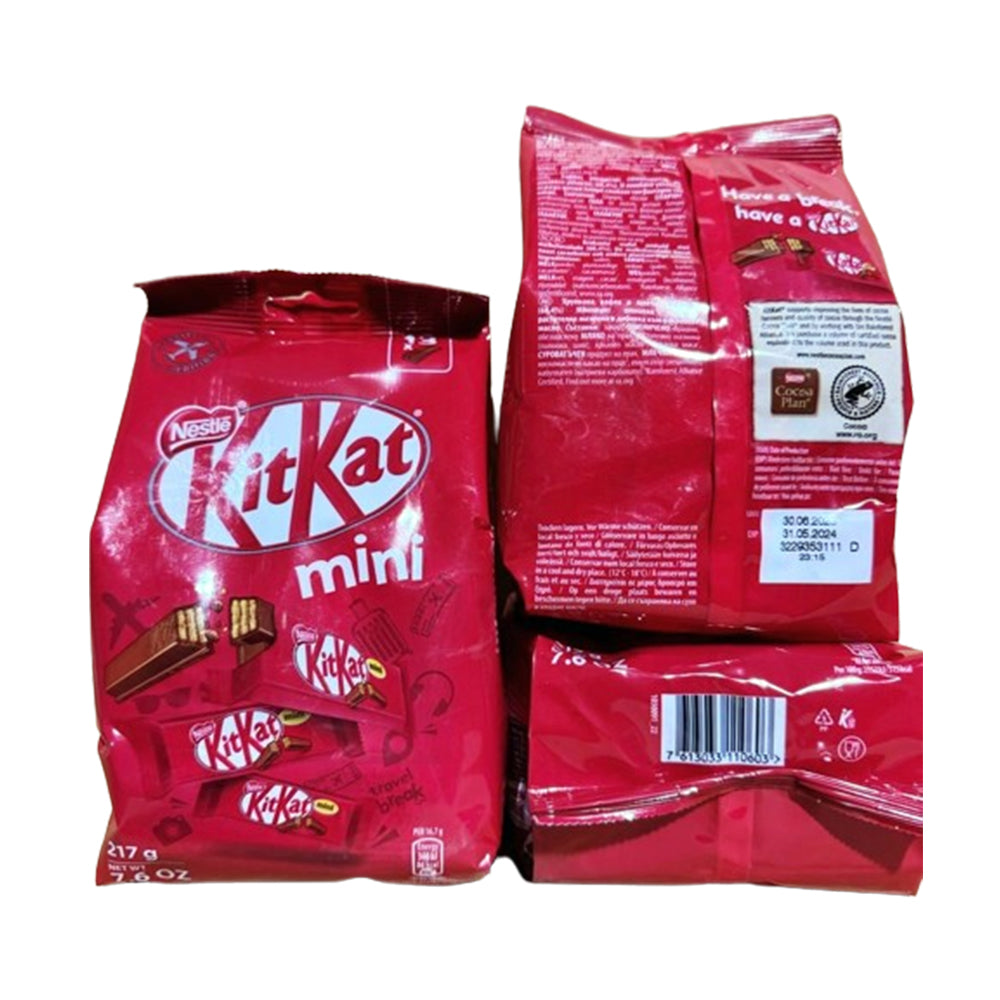 KitKat - 2-Finger - Minis - Share Bag - 217G - ~13 Fingers