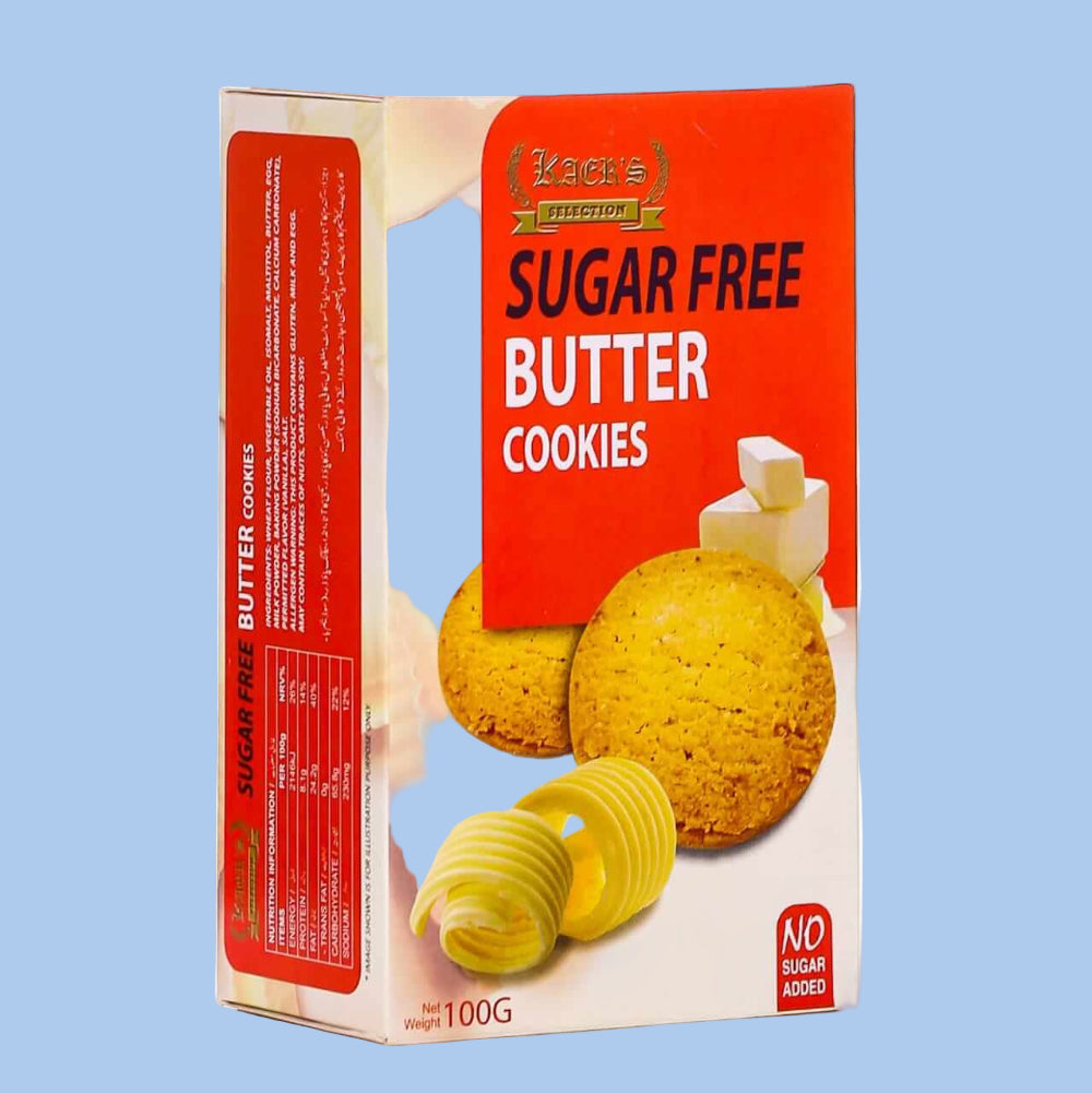 KAERS - OATMEAL BUTTER COOKIES - Sugar Free -100g -Crtn /24 Each