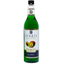 Bottle of Voglia kiwi liqueur on a white background