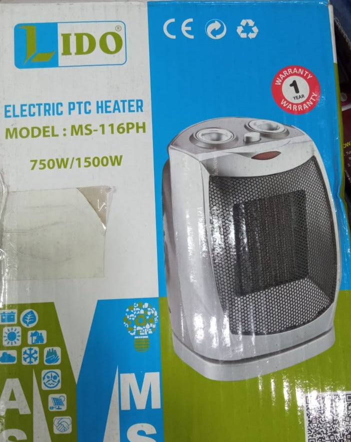 Lido - Electric PTC Heater - 1500W - MS-116PH - No Warranty