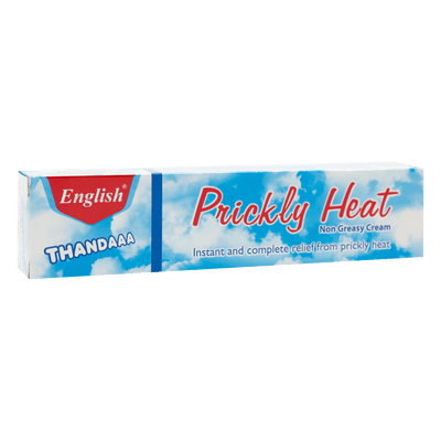English Prickly Heat Cream - Large Advanced Skin Moisturizer - Pack of 12 | Jodiabaazar.com