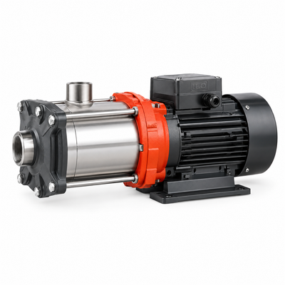 LEO EMH(m)8-4 Stainless Steel Horizontal Multistage Pump 3 HP - Single Phase