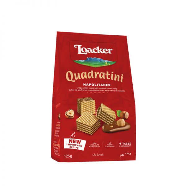 Loacker - Quadratini - Napolitaner - Bite Size Wafer Cookies - 125g