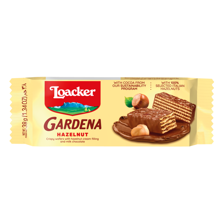 Loacker - Gardena - Hazelnut - Enrobed Wafers - 38gm - 25 CT
