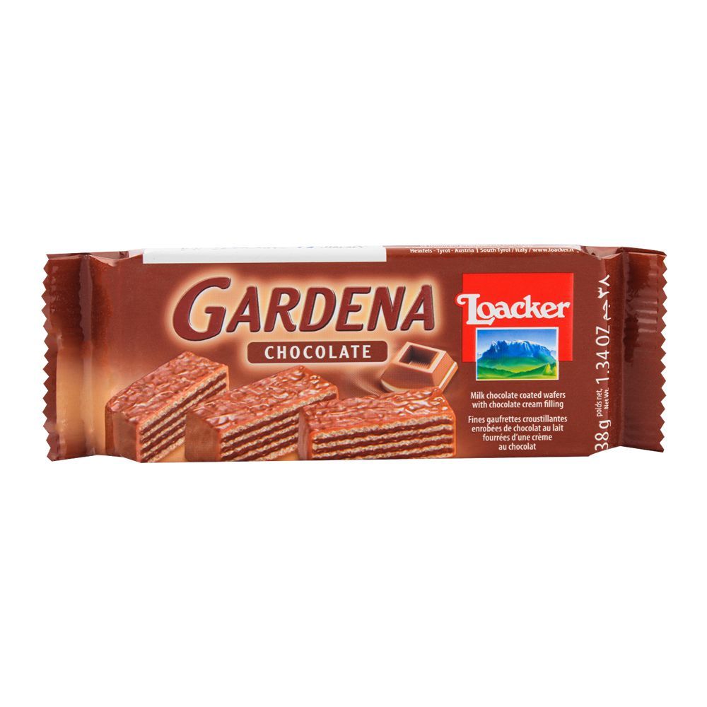 Loacker - Gardena - Chocolate - Enrobed Wafers - 38gm - 25 CT