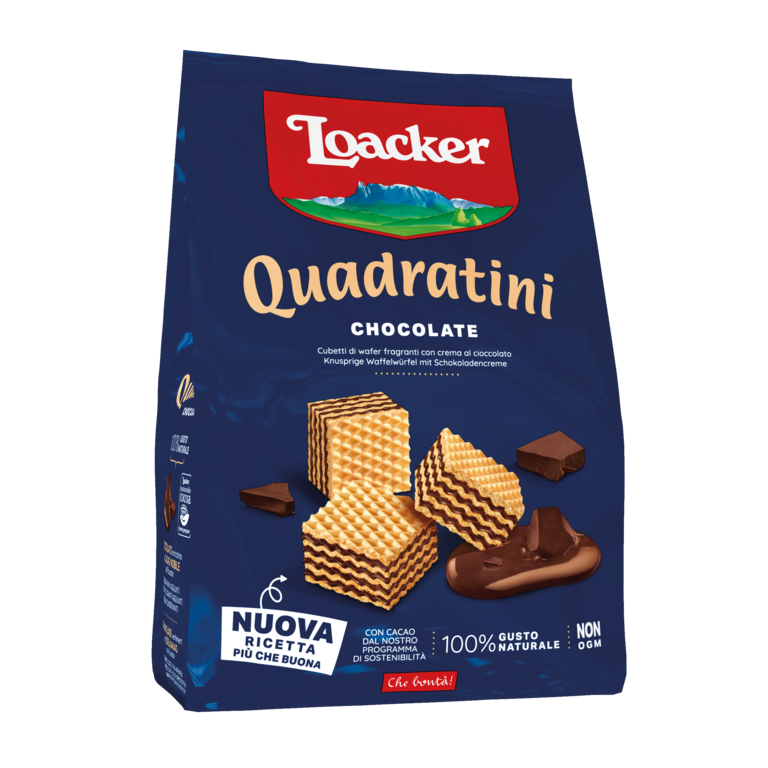 Loacker - Quadratini Wafer - Chocolate - 250gm - 18 CT